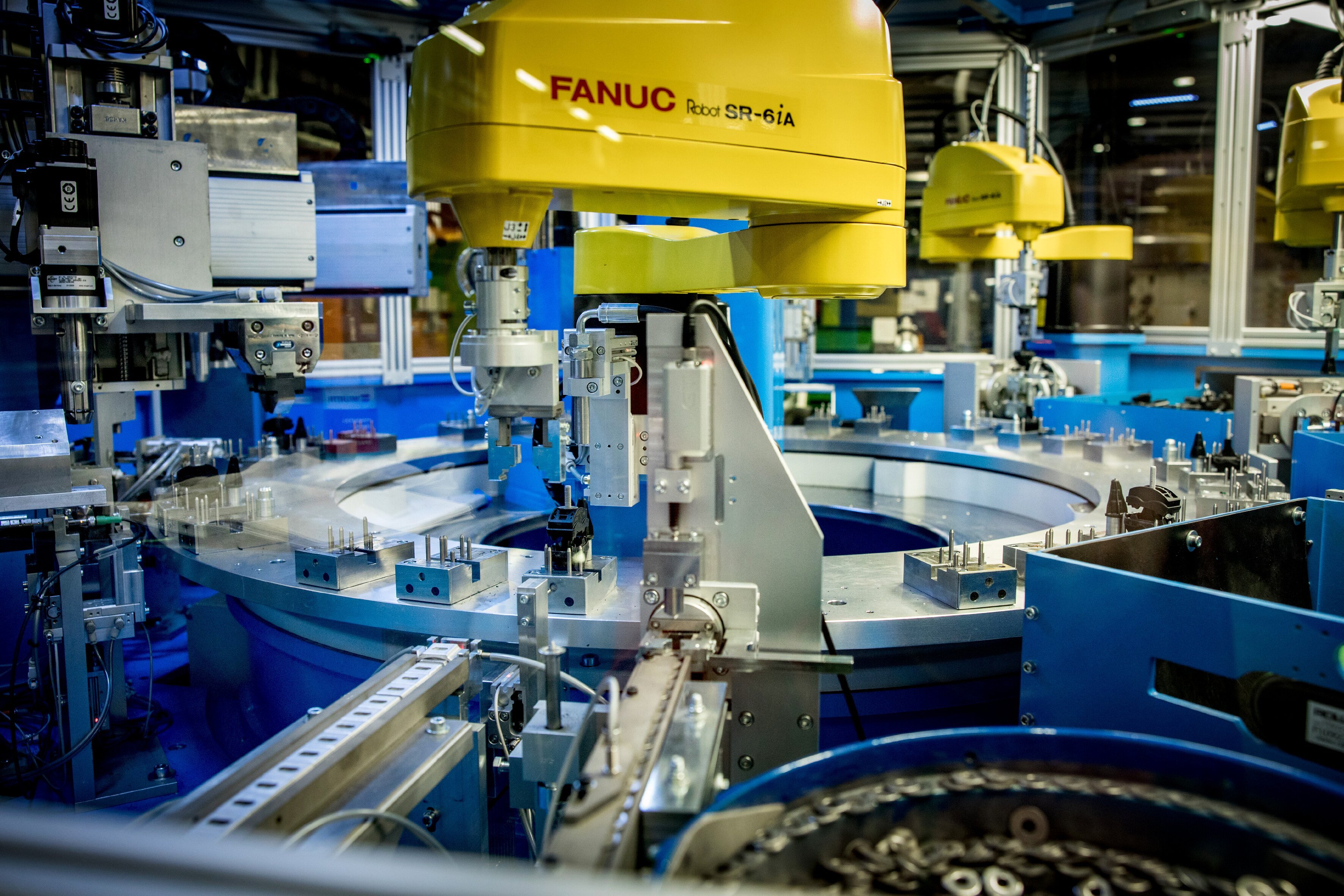 Highly automated manufacturing in Porvoo, Finland.