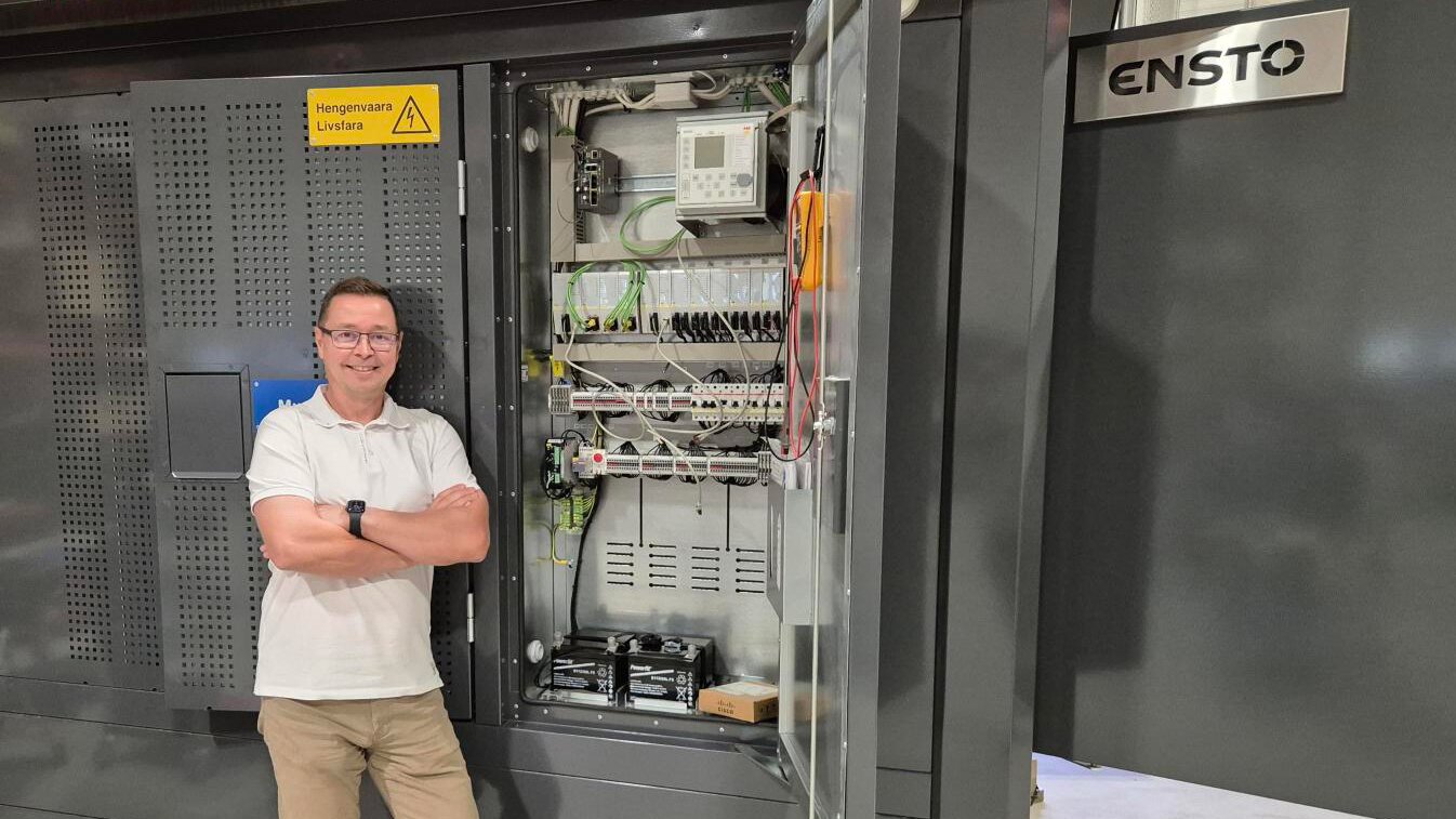 Kimmo Autio and smart secondary substation.